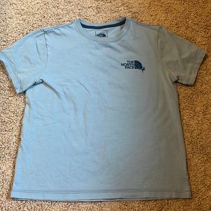 Blue The North Face tee shirt